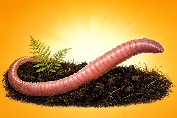 Cretaceous earthworm