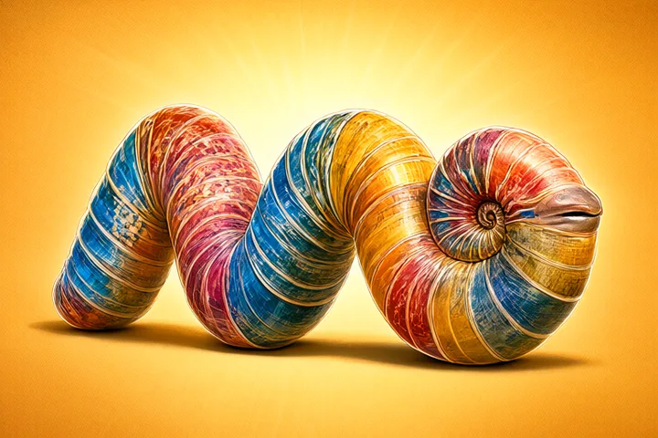Paperclip ammonite