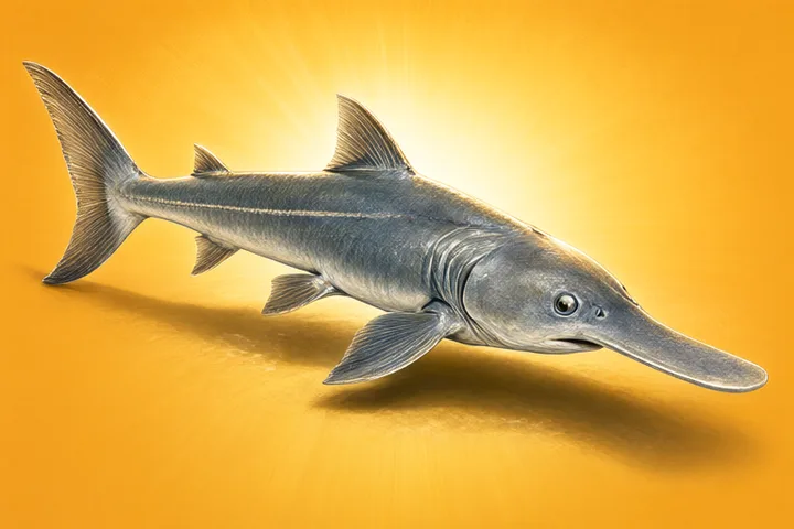 Paleopsephurus paddlefish